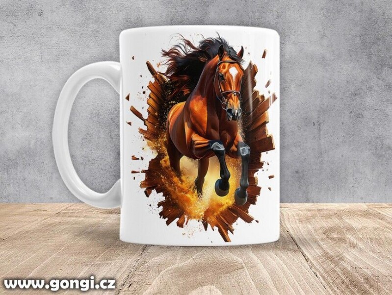 Hrnek - 0384 - Kůň v běhu 04